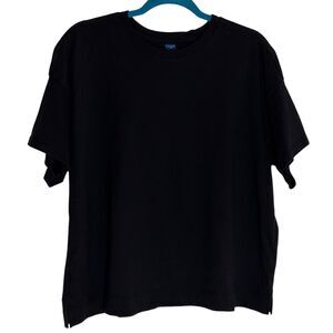 Old Navy Vintage Tee T Shirt Black Short Sleeve Womens Black XL